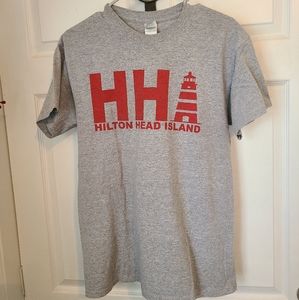 (116) Hilton Head Island, South Carolina  T-Shirt, Grey, Medium